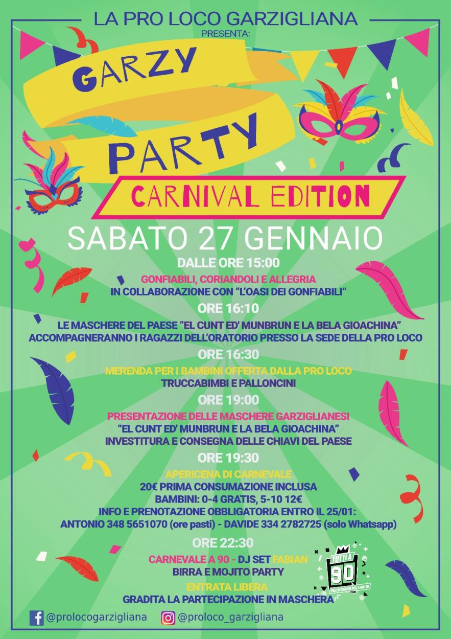 Garzigliana: Carnival Party