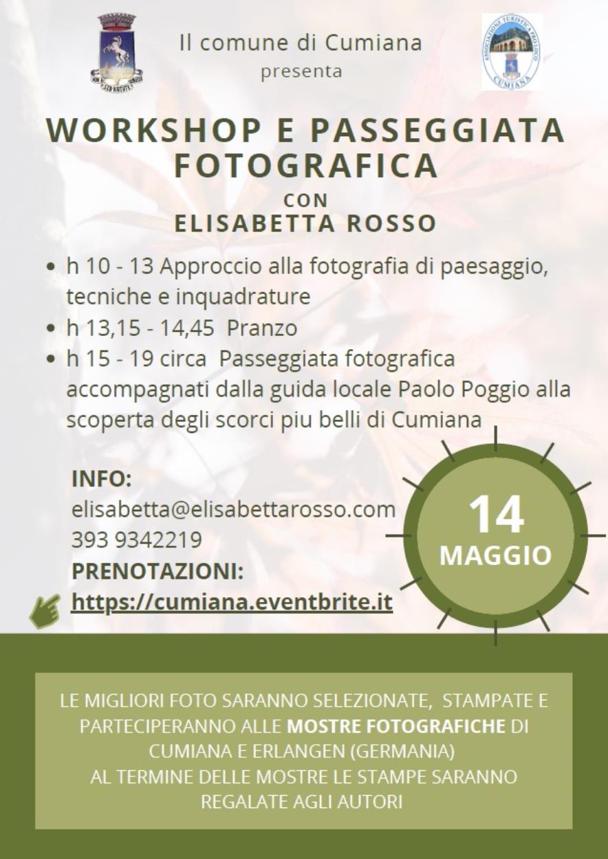 WORKSHOP E PASSEGGIATA FOTOGRAFICA con Elisabetta Rosso