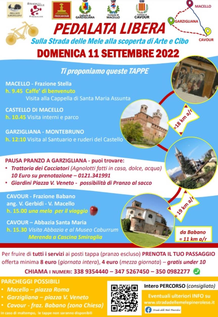 Pedalata libera sulla Strada delle Mele Pinerolese