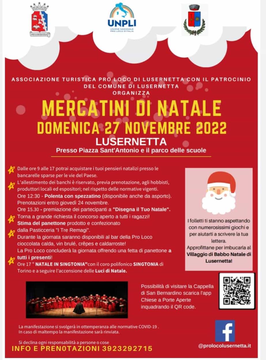 Lusernetta: Mercatino di Natale