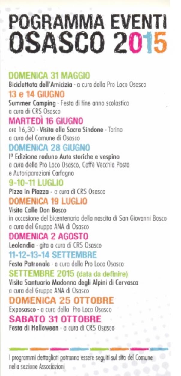 Eventi annuali a Osasco
