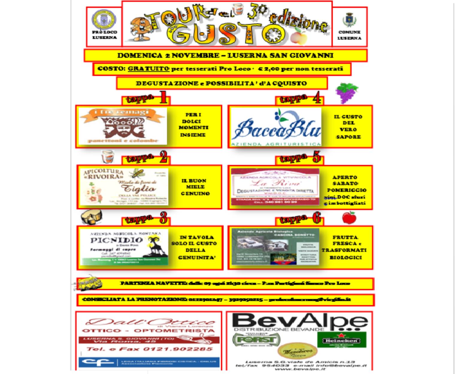 Tour del Gusto - 3° ed.