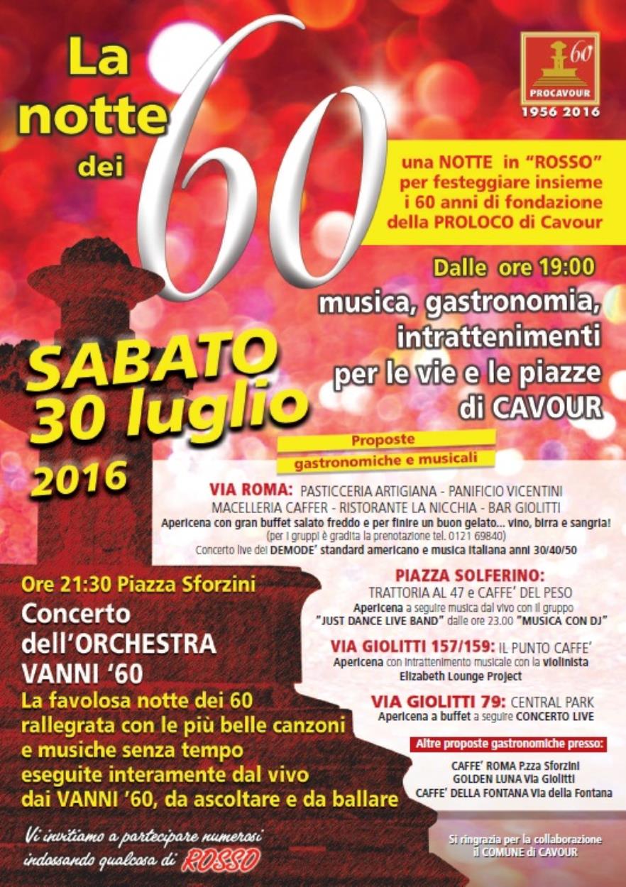 LA NOTTE DEI 60