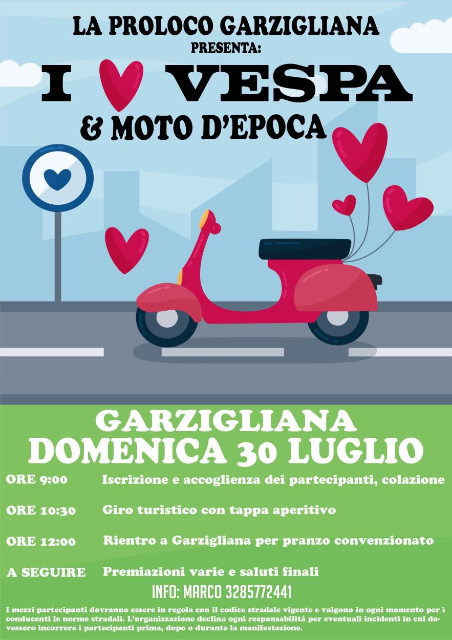 Garzigliana: I Love Vespa e Moto d'Epoca