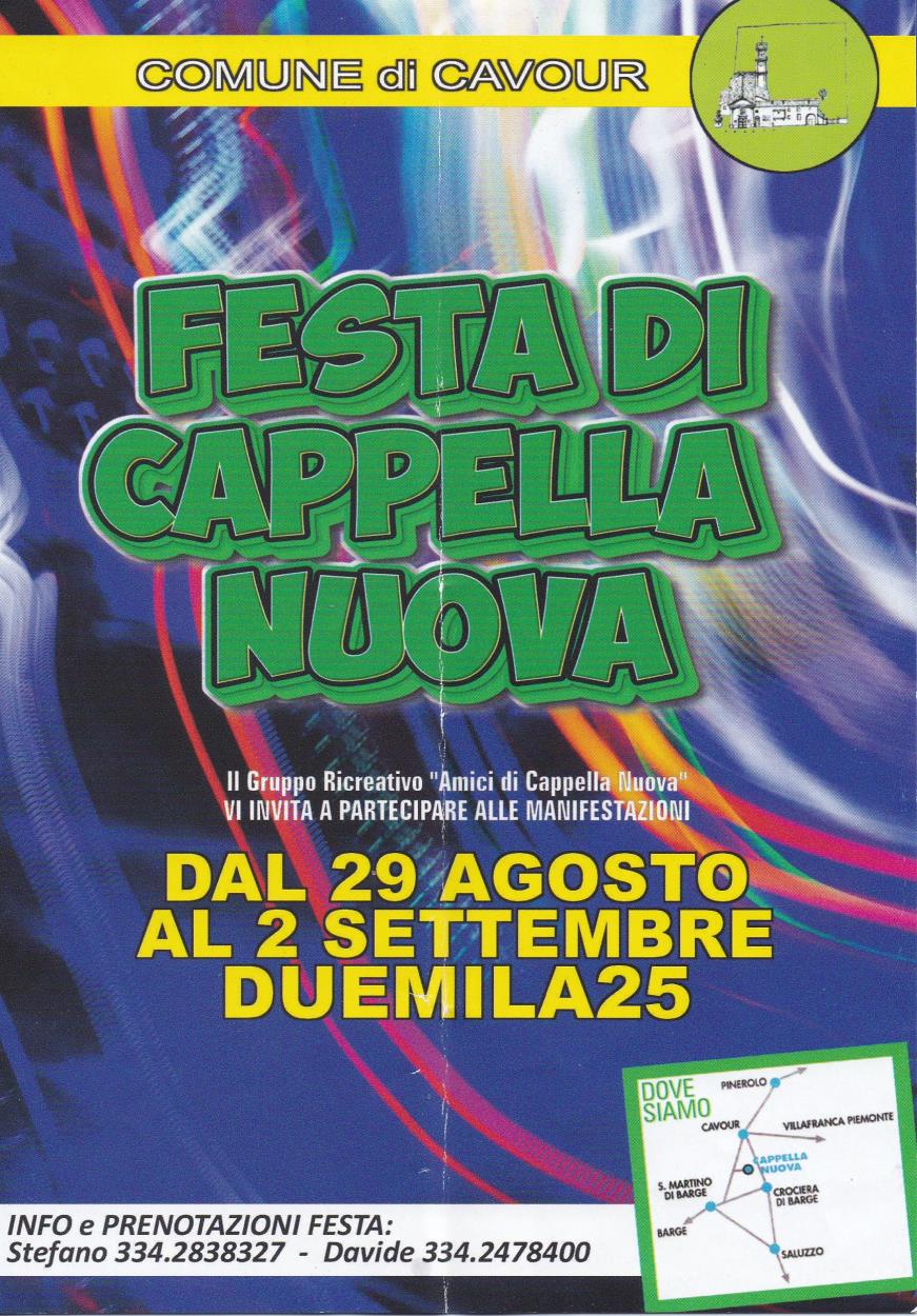 Cavour: Festa di Cappella Nuova