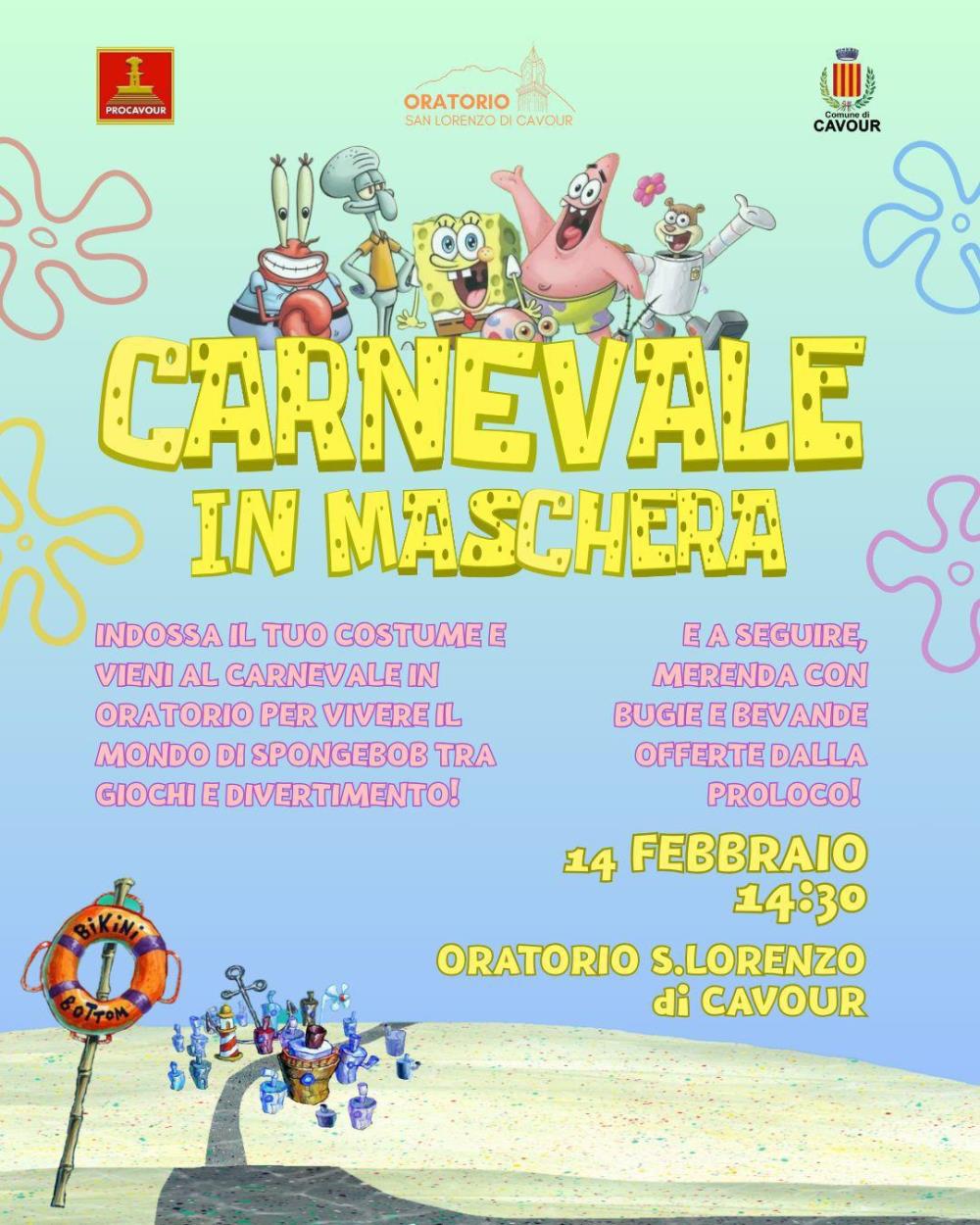 Cavour: Carnevale in maschera